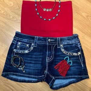 Sequin design MissMe Jean Shorts